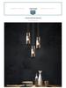 Nordic Minimalist Glass Pendant Light for Bedroom or Living Room