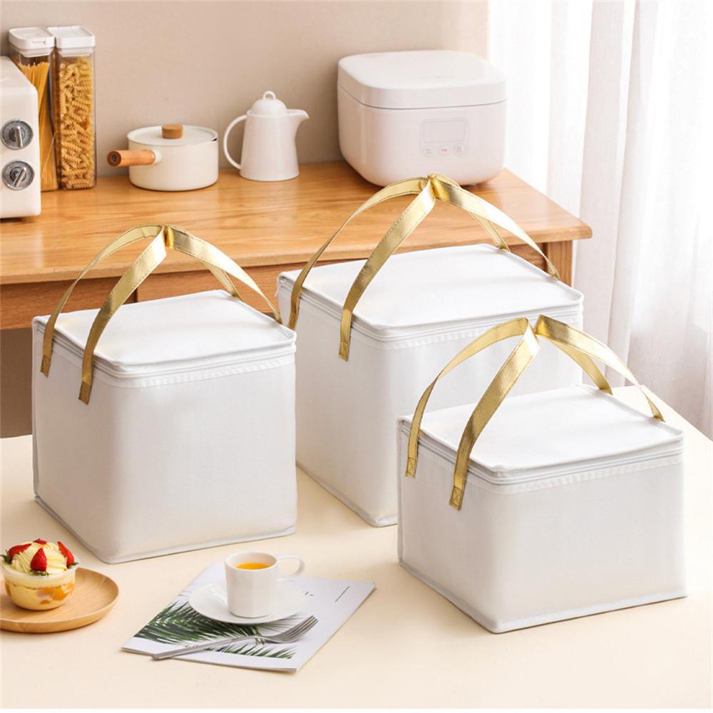 Lunch Bag Thermal Storage Box Cooler Bag Insulated Cake Bag For Meal Prep Picnic Outdoor Activities