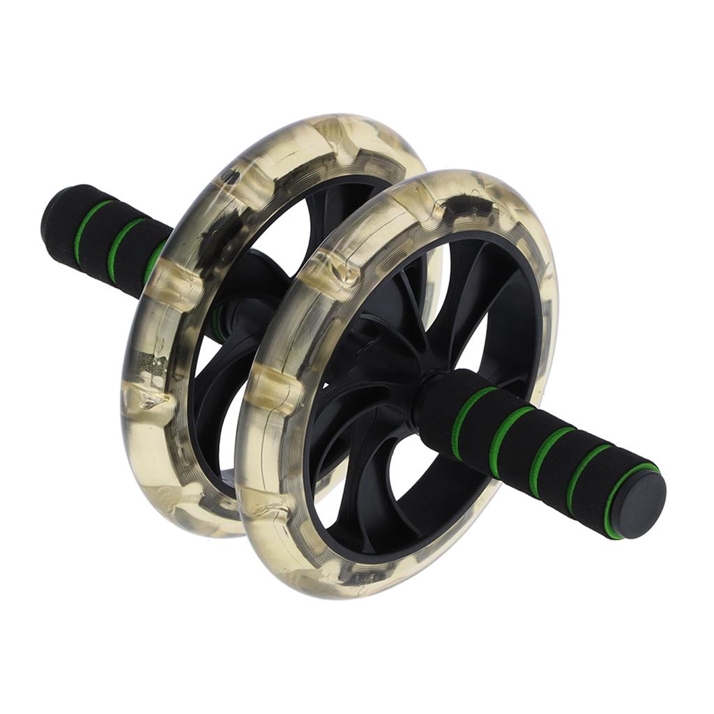 200mm Bauchmuskelrad Roller Rutschfest Doppelte Räder Trainingsroller für Core-Training