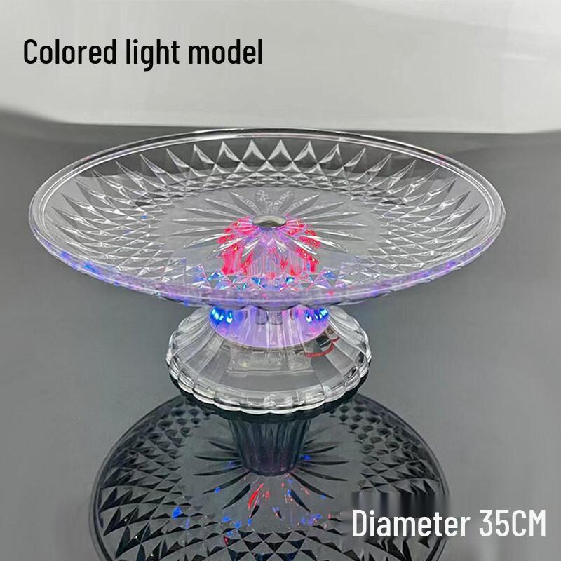 European Style High-Foot Acrylic Fruit Plate