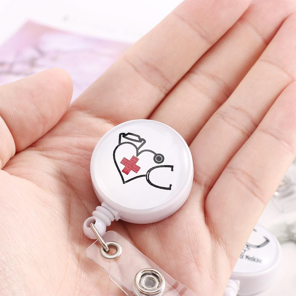 High Quality Badge Reel Clip for Nurse Doctor Student Anti-Lost Clip ID Card Badge Holder
