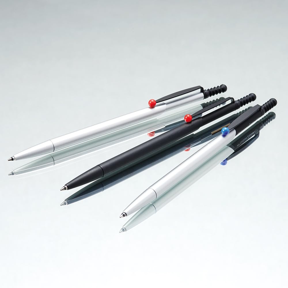 Tombow ZOOM 727 Ballpoint Oil-Based Pen, 0.7mm, Silver, BC-SAZ04