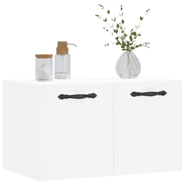 VidaXL Wall Cabinet White 60x36.5x35 Cm Engineered Wood 830012