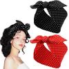 2Pcs Wide Bandana Headband Bow Lady Head Scarf Fashion Hair Band  Hair Accessories