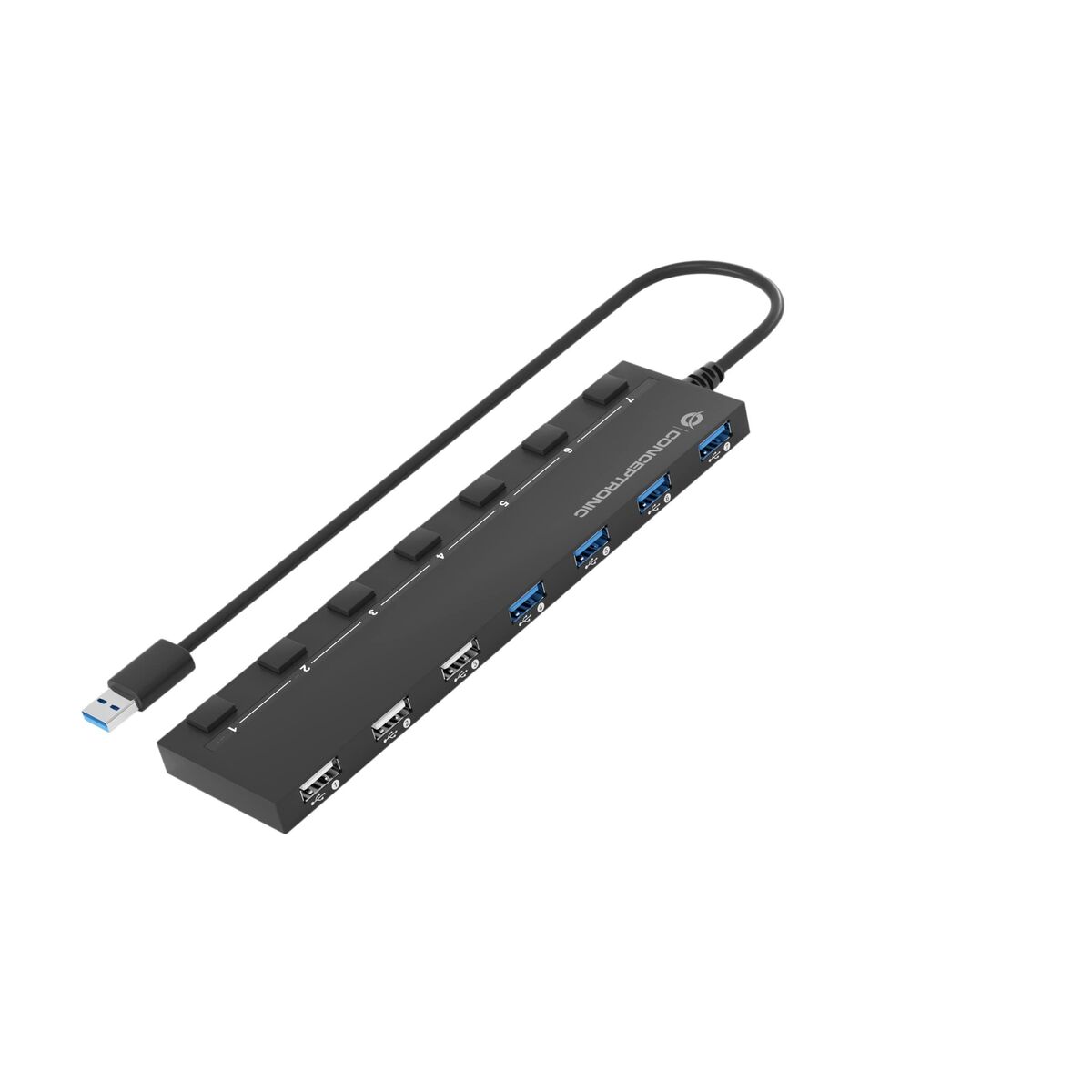 

Conceptronic HUBBIES09BP Черный USB-концентратор 7 в 1