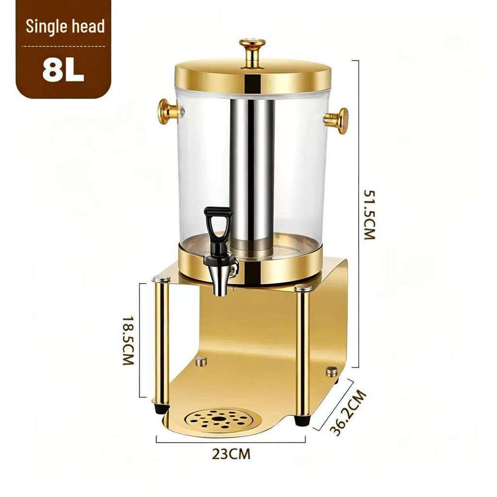 Stainless Steel Dual-Use Juice Dispenser with Faucet - Large Capacity for Hot & Cold Beverages
