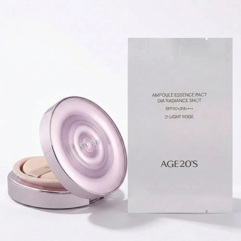 Age 20 s AGE20S Ampoule Essence Pact Diamond Water Glow Shot Main Product + Refill No. 21 refill