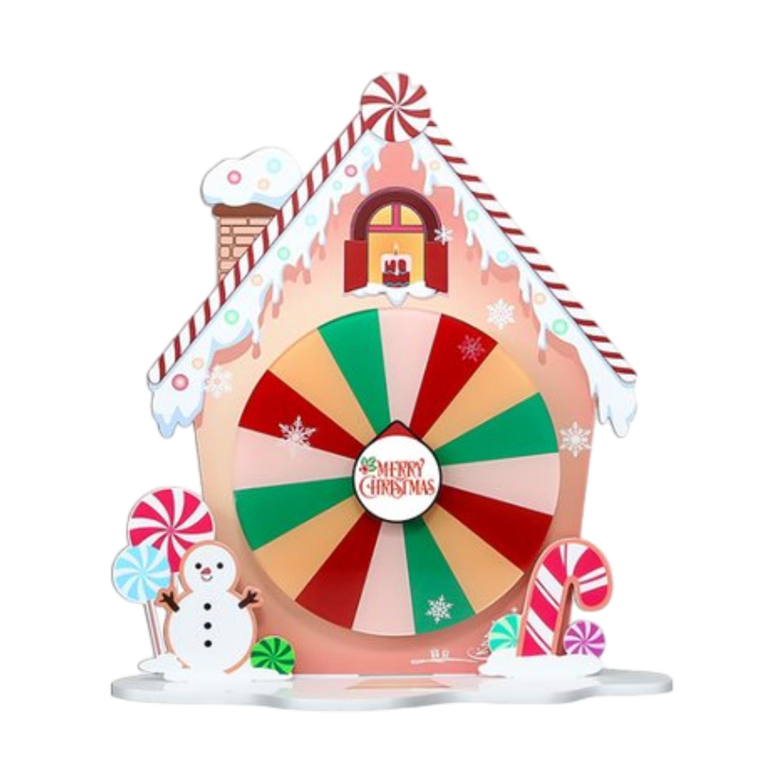 

Prize Wheel Portable Interactive Game Roulette Wheel Fortune Wheel for Xmas Festival Gatherings Promotional Activities Tradeshow