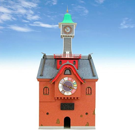 Sankei Miniatur-Bastelset Studio Ghibli Serie Chihiros Reise ins Zauberland Uhrturm Maßstab Papierbasteln 1/150 MK07-27