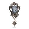 1PC Queen Rhinestone Boutonniere Vintage Fashion Accessories Brooch Pin Christmas Gift Jewelry
