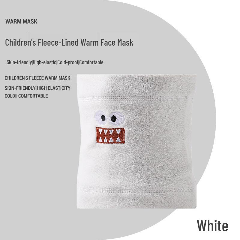 2025 Cartoon Kids' Fleece Neck Warmer - Warm, Windproof, and Ideal for Outdoor Fall/Winter Use