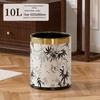 Chinese Style Lidless Iron Trash Can