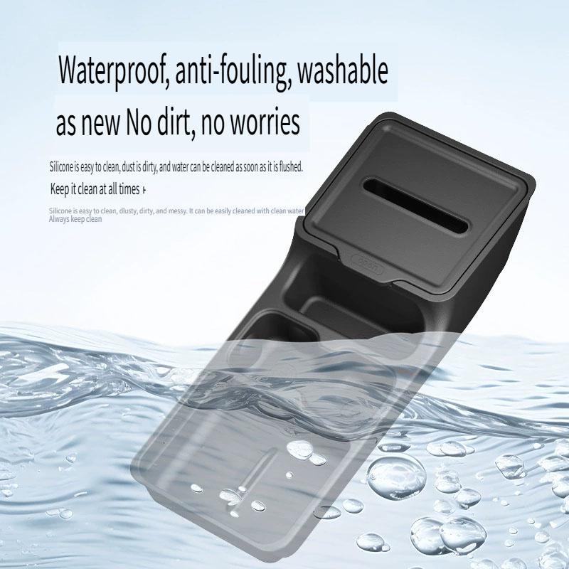 For Geely Xingyuan EX2 2025-2026 Under Central Console Storage Box with Water Cup Holder & Tissue Box Interior Tidy Accessories