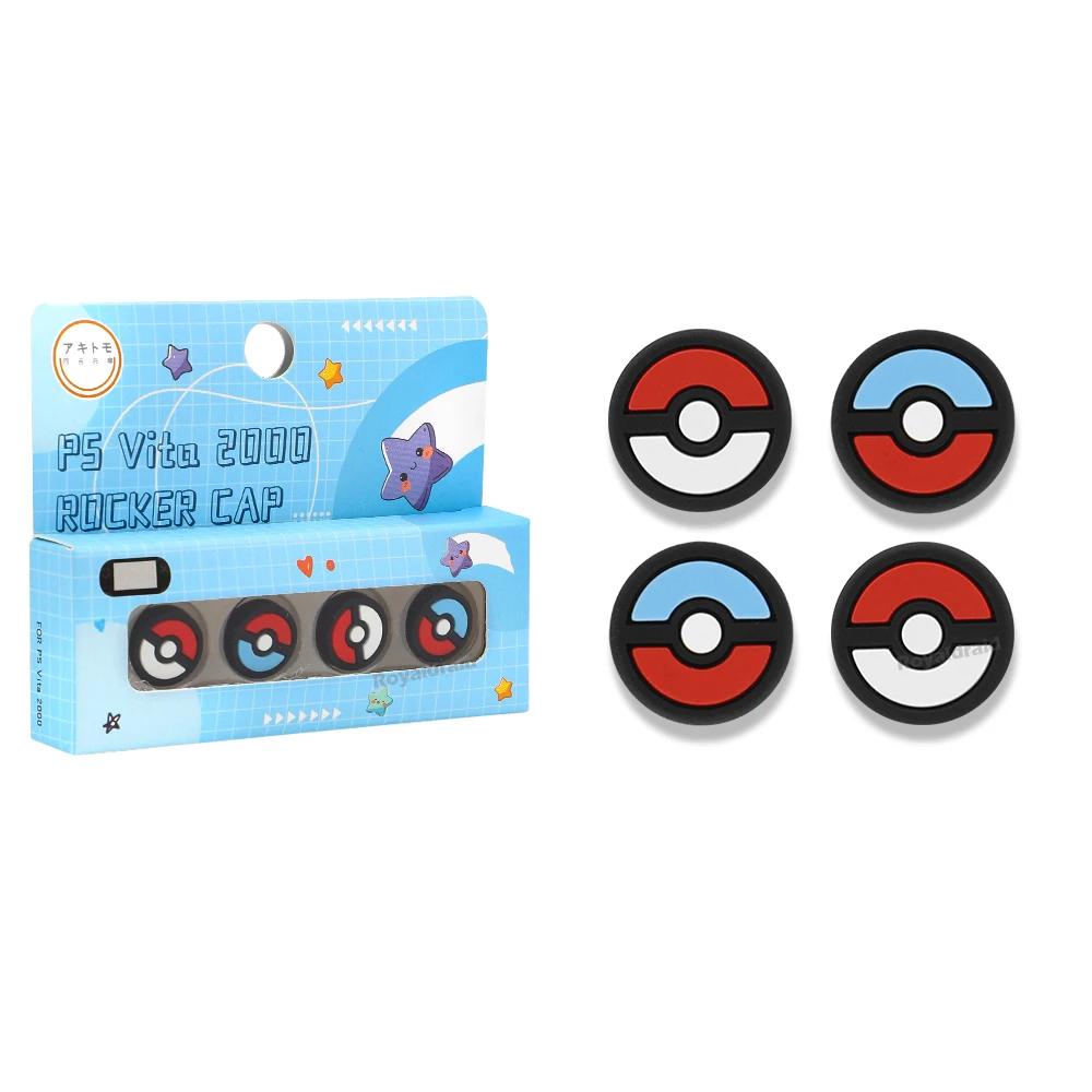 NEW 4PCS/Set Silicone Thumbstick Grip Cap Joystick Analog Protective Cover Case For Playstation Psvita PS Vita PSV 1000 2000