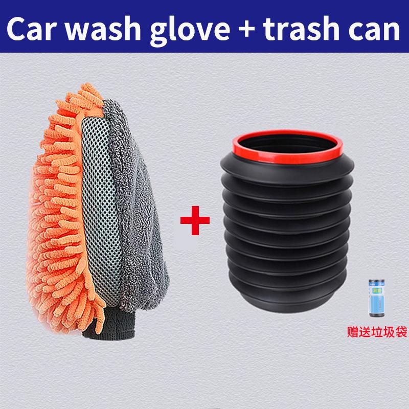 Waterproof Car Wash Microfiber Chenille Gloves Thick Car Cleaning Mitt Wax Detailing Brush Auto Care Double-faced Glove