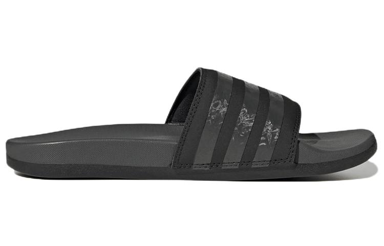 Adidas Adilette Comfort Slides Core Black Grey Women's GX4303