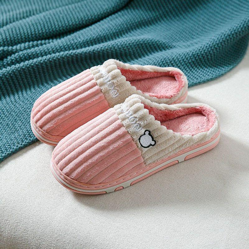 

Новые хлопковые тапочки осень и зима мужские плюшевые домашние комнатные домашние теплые нескользящие толстая подошва пара женские unk 40-41 [Suitable for sizes 39-40] unk