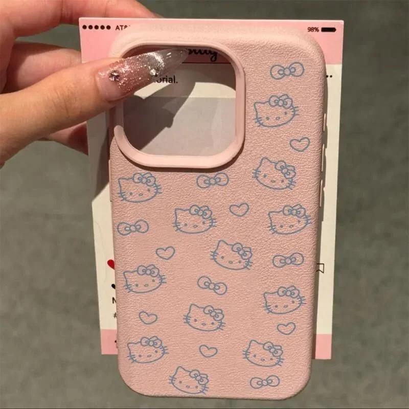 Lichee Pattern Hello Kitty Phone Case For OPPO A5X A3X A5 A3 Pro A60 A98 A79 A78 A58 A55 A54 A15 A16 A17 A52 A72 A74 A5S cover