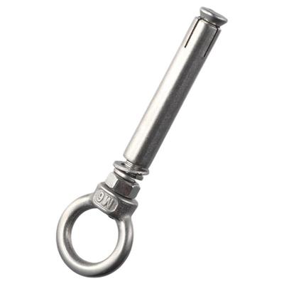 1/5 Stück Praktischer Edelstahl Spreizdübel Ösenschraube M6x70mm Silber Deckenhakenring Hebepunkt Befestigung Beton Ziegelwand