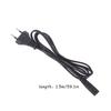 1Pc Eu Power Cord Eu Ac Power Cable Figure 8 C7 To Euro Eu 2Pin Ac Plug Power Cable Cord For Ps4 Xbox Ps5 Power Cord