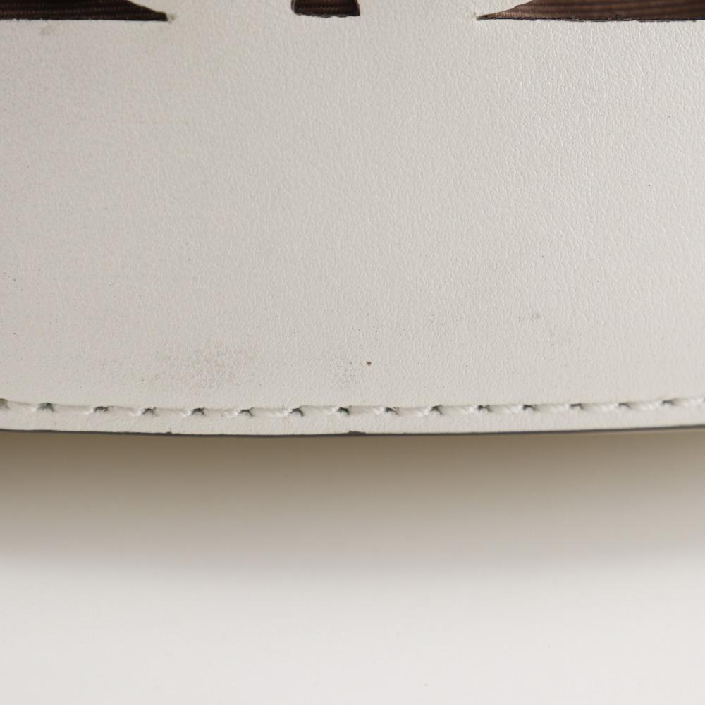 Kate Spade Dolly Large Shoulder Bag basket White/pink leather Women Used