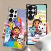 G-Gabbys Dollhouse Cartoon Plating Phone Case For Samsung Galaxy S24 S25 FE S26 Edge S23 Ultra S22 S21 Plus S20 Anti-Fall Airaba