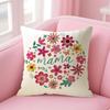 MaMa Cushion Cover Comfort Sofa Bed Silky Elegant Invisible Zipper Decorative Holiday Gifts