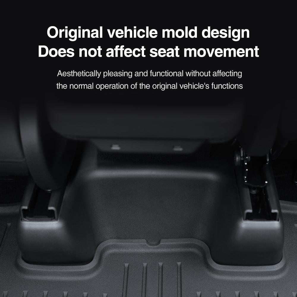 Heenvn Car Under Seat Corner Anti-kick Protector For Tesla Model Y Juniper 2025 2026 ABS Rear Seat Slide Rails Guard Kit Cover