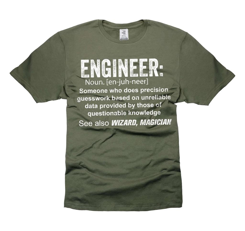 Mens Engineer T-shirt Engineer Funny Definition T-Shirt Engineer Gifts For Men