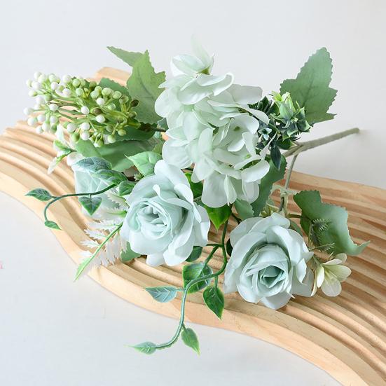 Artificial Flowers High-Density Silk Fabric Soft Touch Waterproof Flexible Branches Window Display Fake Flowers Wedding Hotel Decor