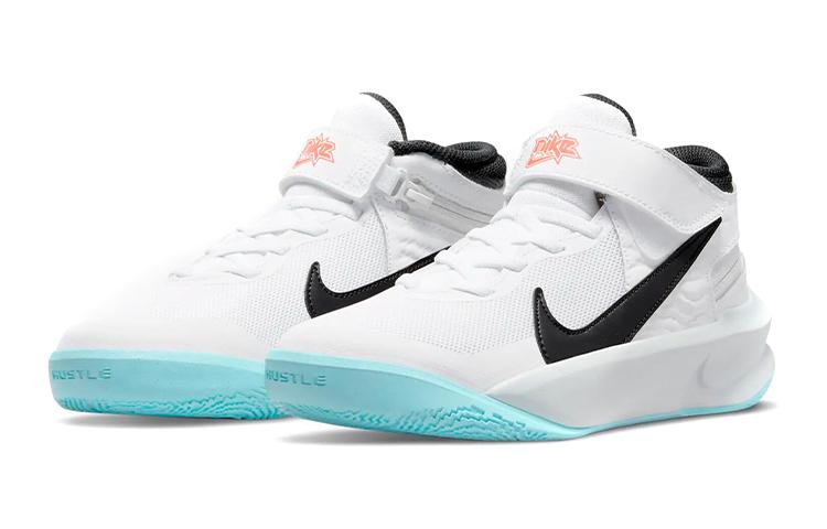 Nike Team Hustle D 10 Flyease Slip Resistant, Abrasion Resistant, Breathable Low top Children's Basketball Shoes DD7303-102