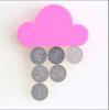 1PCS Creative Cloud Keychain Hook Magnetic Key Hanger Sticky Wall Hanging Strong Key Anti-lost Device