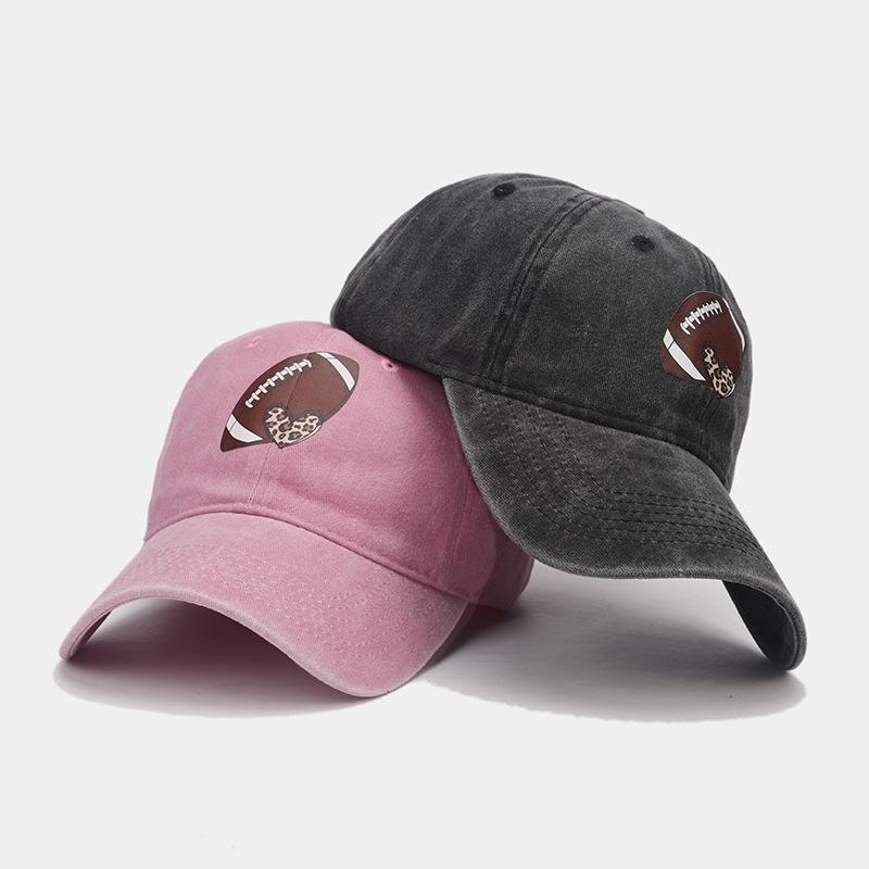 Spring New Personalized Printed Baseball Cap Men's Washed Old Fashion Versatile Cap Trendy Women's Outdoor Sun Hat