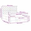 Boxspring Bed with Headboard Dark Grey 200 x 180 cm Velvet