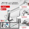 Extendable Stainless Steel Towel Hanger with Strong 3 for Bathrooms and Kitchens Adhesive, Wall-Mounted, No-Drill Installation, Space-Saving, 43-78cm,