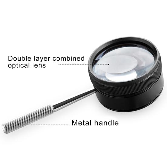 35x50mm 35X Portable Optical Magnifying Glass High Clarity Handheld Loupe Magnifier for Jewelry Identification