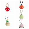 Plush Pouch Cartoon Bag Pendant Fruit Dolls Coin Purse Creative Plush Earphone Bag  Women