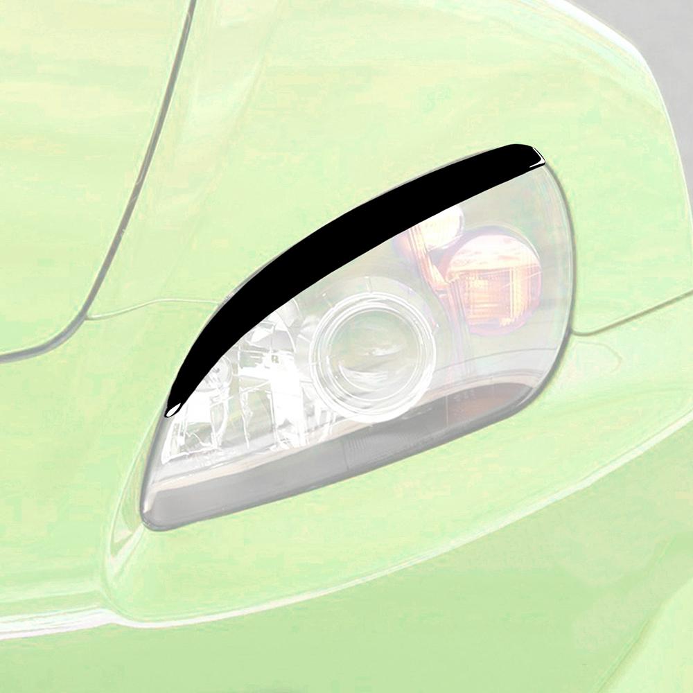 Car Headlight Eyebrow Eyelids ABS Stickers Trim Cover Black For Honda S2000 2000 2001 2002 2003 2004 2005 2006 2007 2008 2009
