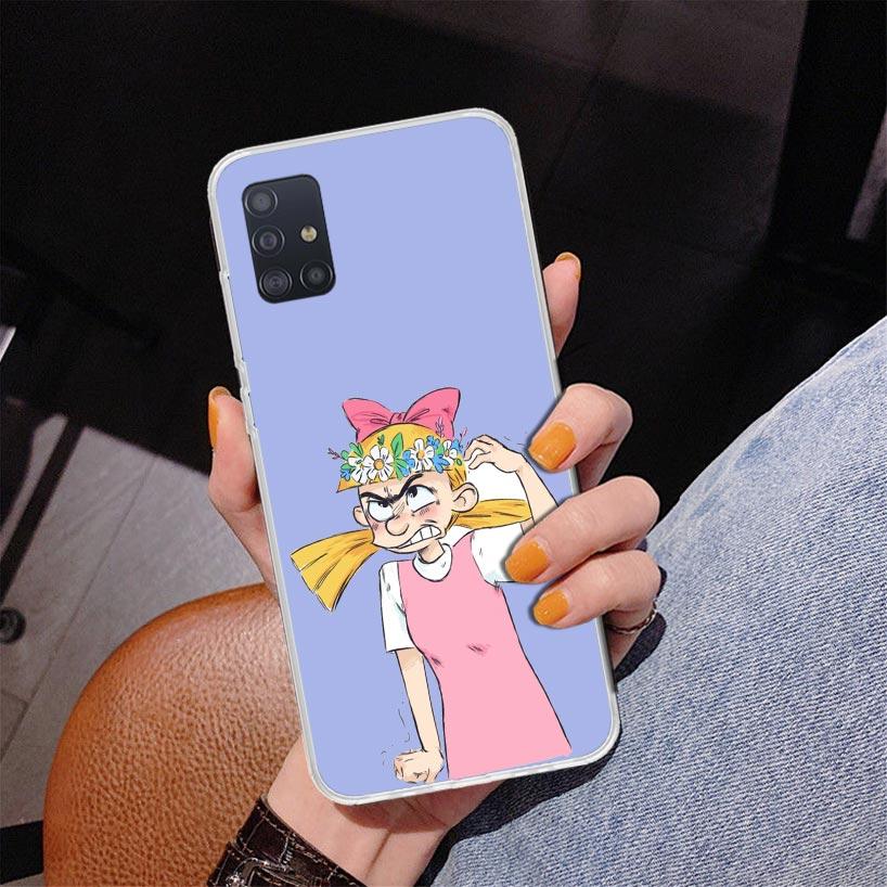 Cartoon Hey Arnold Fondos Phone Case For Samsung Galaxy A52 A32 A22 A12 A51 A31 A50S A30S A20S A10S Note 20 Ultra 10 Plus S10 A7