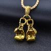 Fashion Men Boxing Necklace Chain Glove Pendant Sports Jewelry Fitness Gift