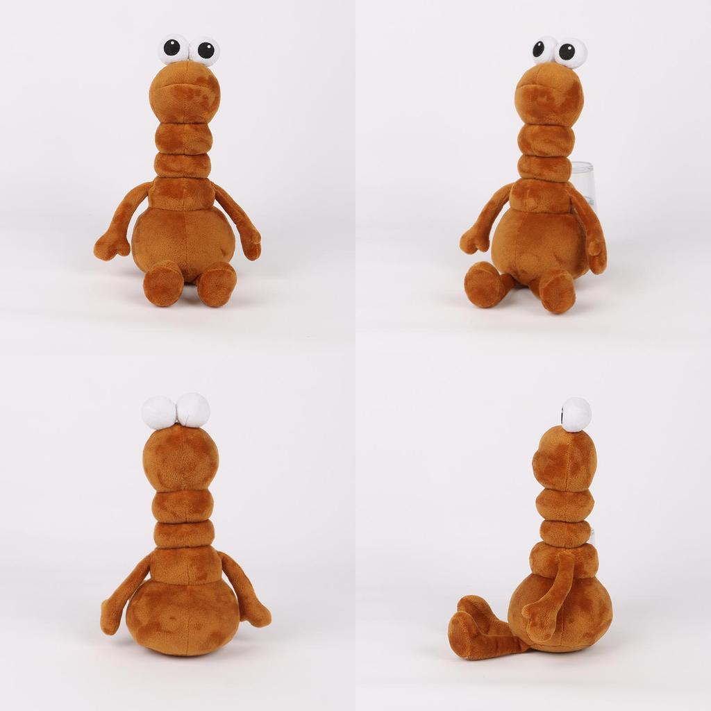 Peluche Marcus il Verme con Imbottitura Morbida in Cotone PP per Bambini e Collezionisti
