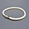 VOQ Fashion Geometric Hexagonal Stainless Steel Magnetic Buckle Rope Bracelet for Men Women Friendship Luxury Handmade Jewelry