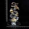 Handmade Glass Feng Shui Good Luck Ascending Dragon (S)