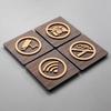 95x95mm Warmes Erinnerungsschild WIFI Kein Rauchen Logo Warnschild Öffentlicher Laden Wandschild Betreten Verboten Warnschild Neu