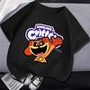 Smilings Critters Children T-shirt Clothing Cartoon Printing Boy Girl Tee Anime Summer Short Sleeved Clothes Cute Kids Top Decor