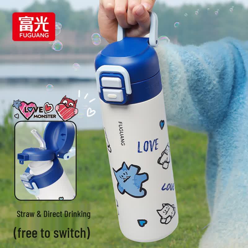 Fuguang 316L Stainless Steel Kids Insulated Straw Cup
