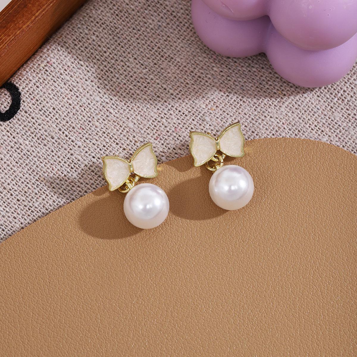 

Silver Needle Elegant Pearl Tassel Earrings - Luxurious Sweet Style for Girls