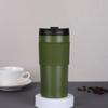 Spill Proof Travel Coffee Mug Reusable Double Walled French Press Coffee Cups Stainless Steel Vacumm Insulated Tea Press Tumbler