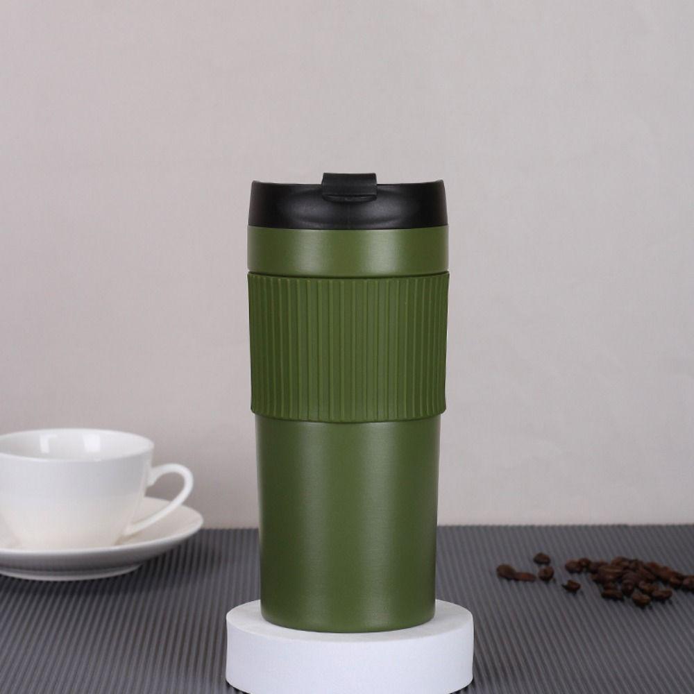 Spill Proof Travel Coffee Mug Reusable Double Walled French Press Coffee Cups Stainless Steel Vacumm Insulated Tea Press Tumbler