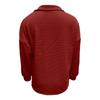 Women's V-neck Button-down Knit Color Loose Pullover Long-sleeved Top